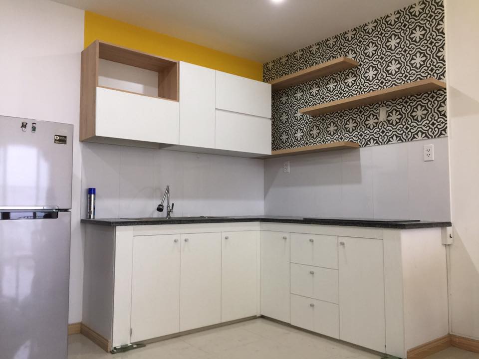 THIẾT KẾ,THI CÔNG TỦ BẾP CHỊ QUYÊN - CHUNG CƯ JAMONA CITY Q7