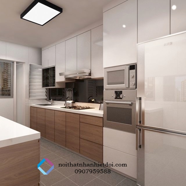 TỦ BẾP MELAMINE 009