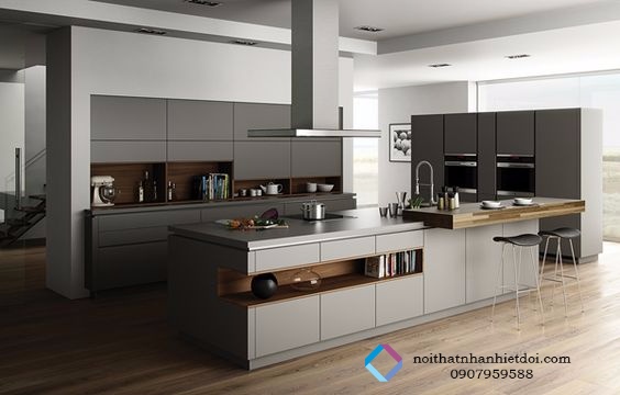 TỦ BẾP MDF SƠN 001