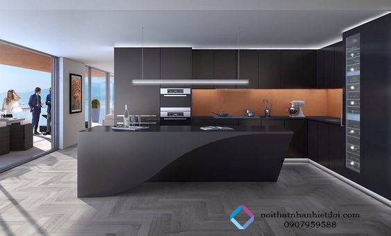TỦ BẾP MDF SƠN 002