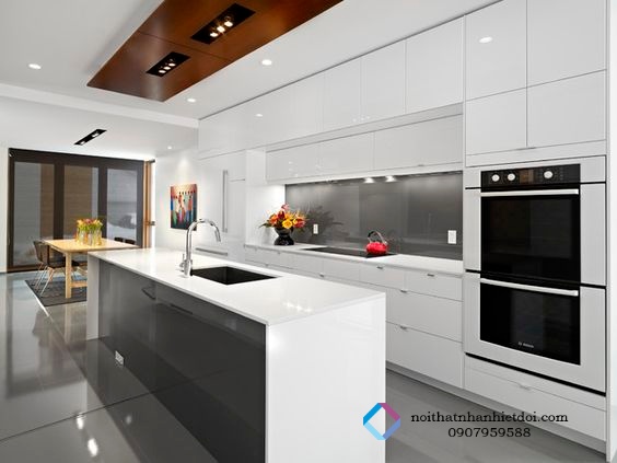 TỦ BẾP MDF SƠN 004